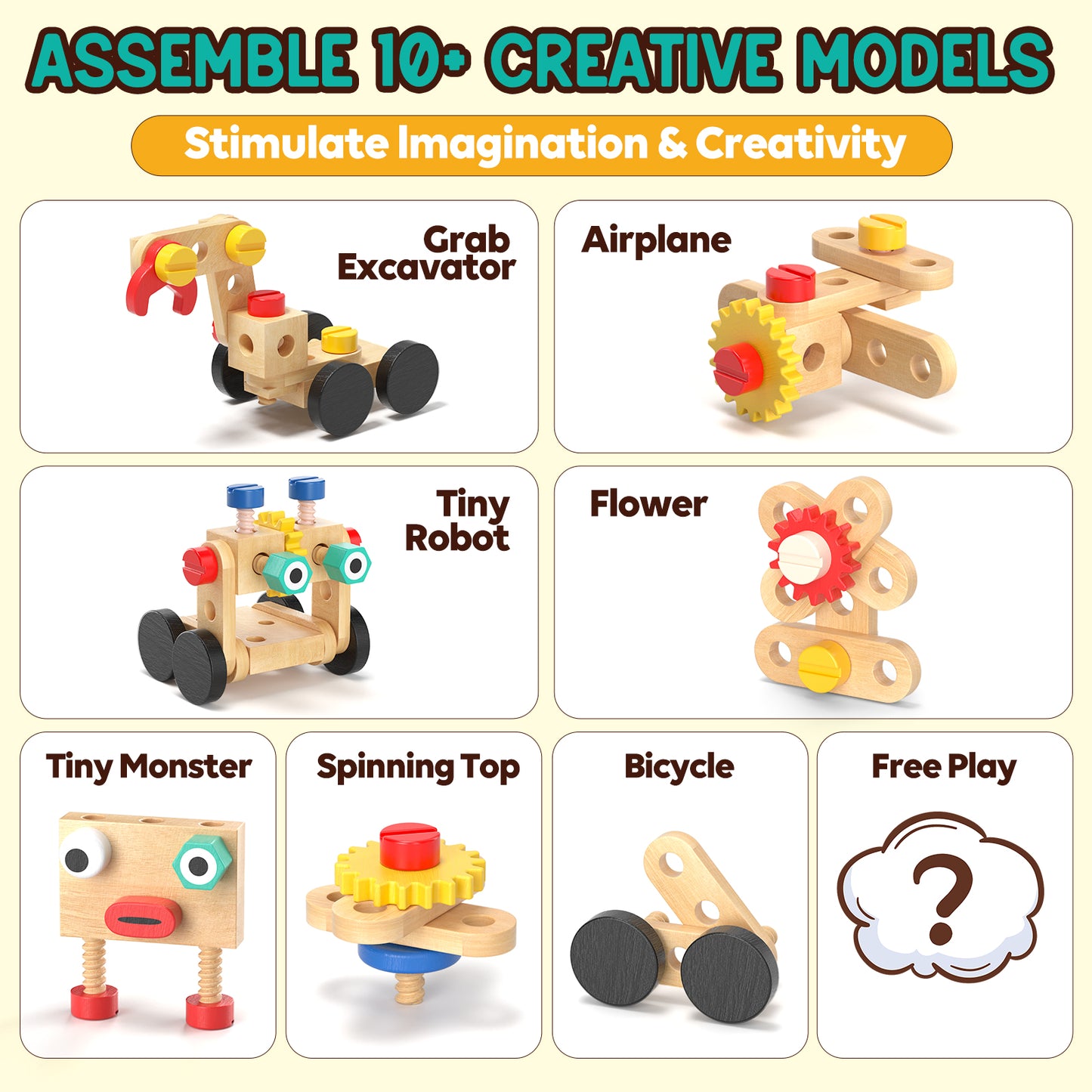 Lehoo Castle Robot Toddler Tool Set, Pretend Play Kids Toys, Toy Construction Tools for Kids Ages 3 4 5 6 7 8 Years Old