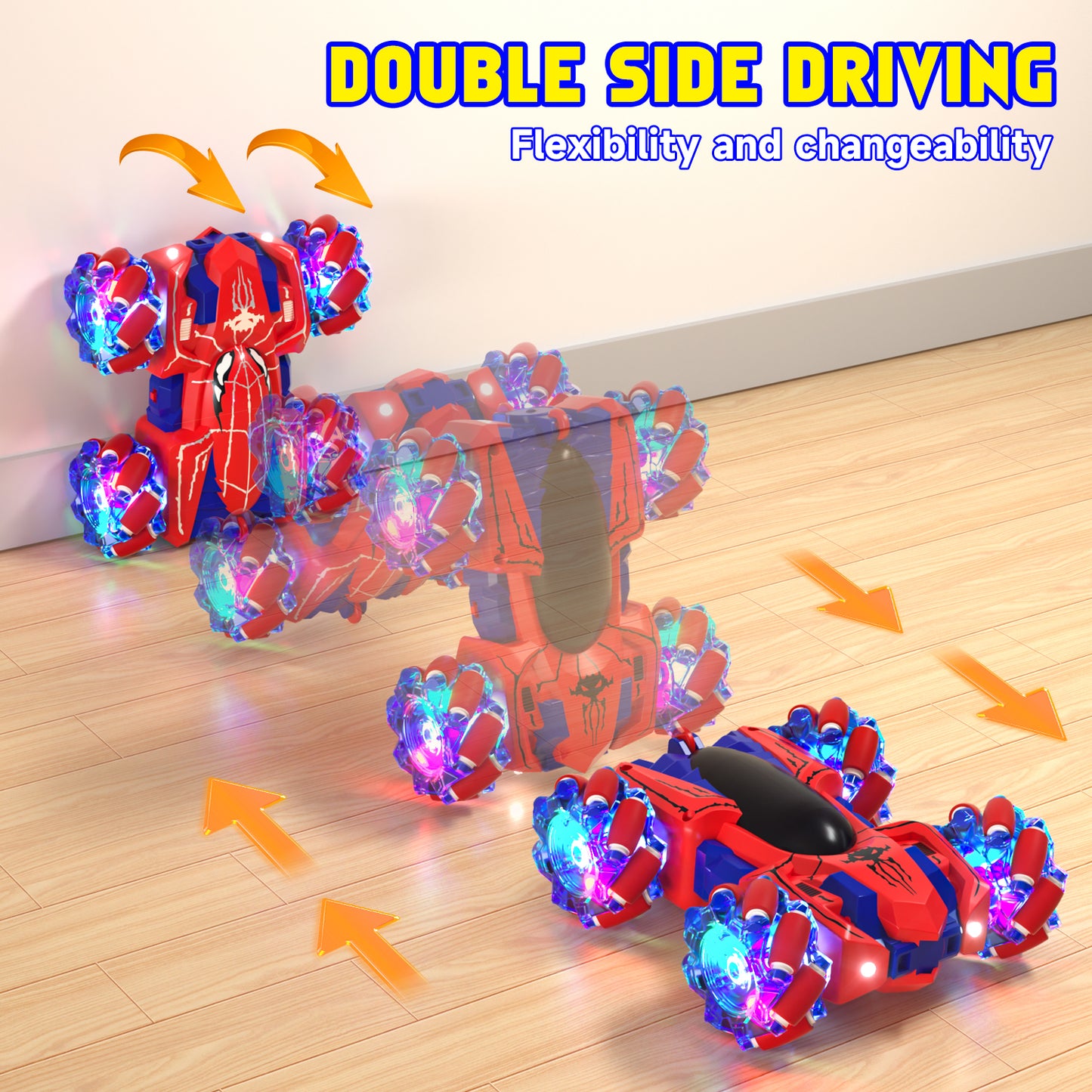 Remote Control Car, RC Cars Toys for 3 4 5 6 7 8 9 10 Year Old Girl Boys, 2.4Ghz Fast Stunt, Double Sided Race Car for Kids Outdoor Toys Birthday