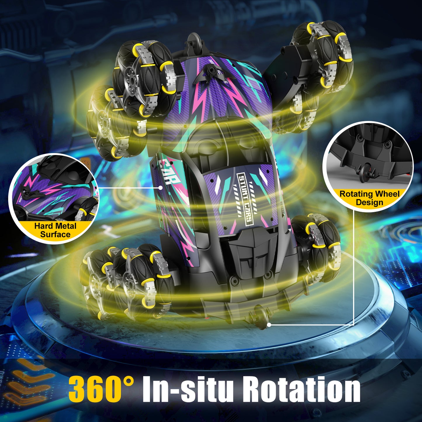 Remote Control Cars, 8WD RC Stunt Cars Toys for 6 7 8 9 10 Year Old Girl Boys, Transform Drift Climbing Racing Vehicle with with Spray, Light & Sound for Kid Age 8-12 Toys Birthday