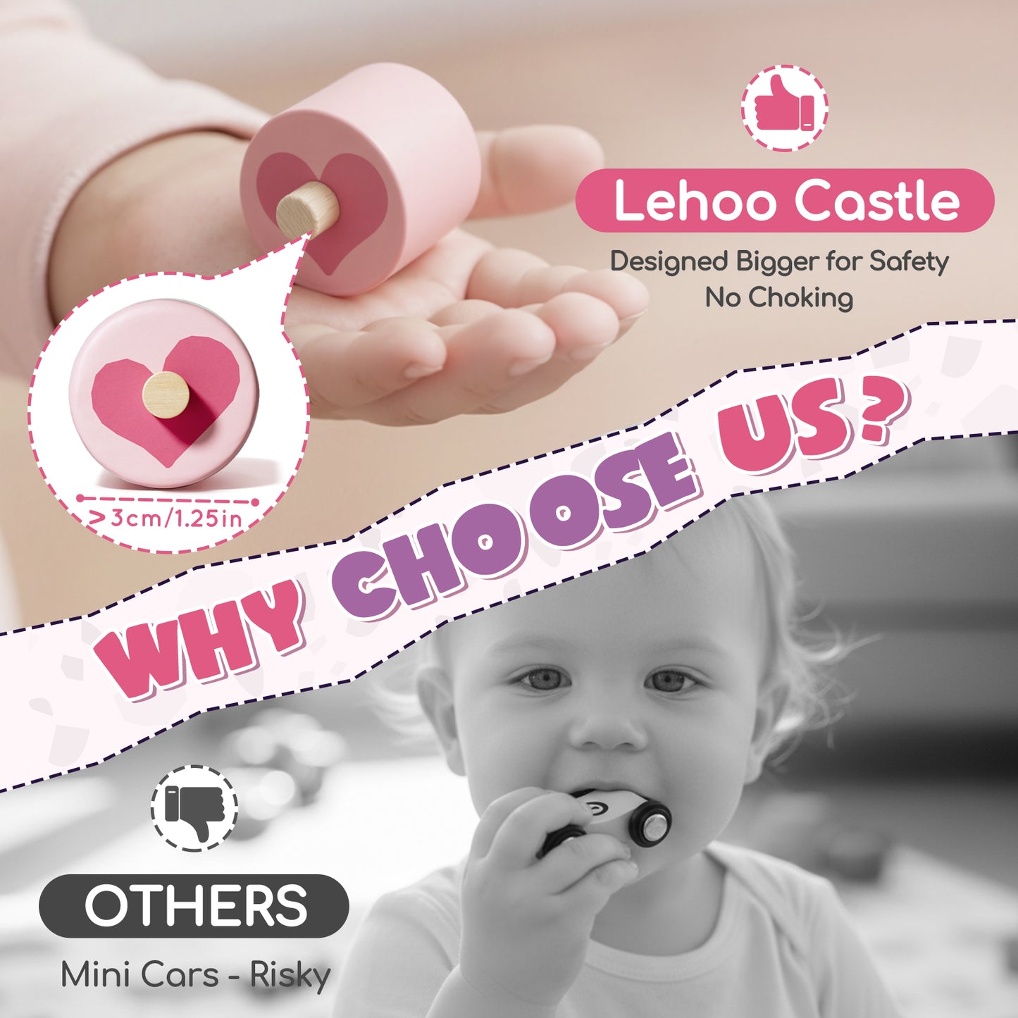 Car Ramp Toy, Toddler Race Car Tracks for Toddlers 2-4 Year Old, Wooden Toys for 1 Year Old, Montessori Toy Car Ramp Toy Set for 2 3 4 Year Old Kids Birthday Gifts