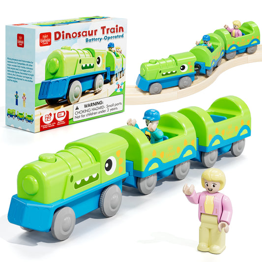 Train Set Accessories, Battery Operated Locomotive Train, Powerful Engine Train Vehicles Fit All Major Brands Track Railway System