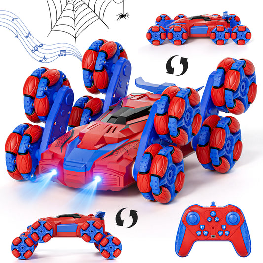 Remote Control Car, 8WD RC Car Toys for Boys, 2.4Ghz RC Car with Light & Spray, Transform Drift RC Stunt Cars Toys for Boys 5 6 7 8 9 10 Years, RC Cars for Boy Outdoor Toys Birthday Gift