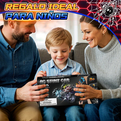 Remote Control Car, RC Car Toys for Boys 5 6 7 8 9 10 Year Old, Double Sided RC Car with Gesture Sensing & Cool Light, 2.4Ghz RC Stunt Car for Kids Outdoor Toys