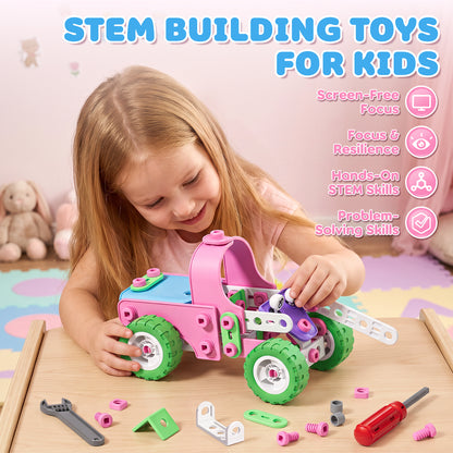Building Blocks for Kids, STEM Toys for 3 4 5 6 7 8+ Year Old Boys Girls, Educational Construction Kits Games, Erector Set Creative Activities Games, Best Gifts for 3-8 Year Old Kids