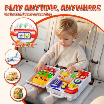 Montessori Learning Toys for 1 Year Old, Busy Board for Toddlers, Toddler Toys for Boys Girls 1 2 3 Year Old, Preschool Toys, Perfect Birthday Gift