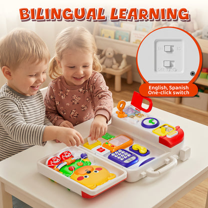 Montessori Learning Toys for 1 Year Old, Busy Board for Toddlers, Toddler Toys for Boys Girls 1 2 3 Year Old, Preschool Toys, Perfect Birthday Gift