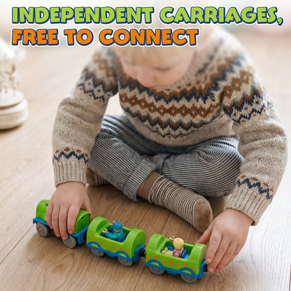 Train Set Accessories, Battery Operated Locomotive Train, Powerful Engine Train Vehicles Fit All Major Brands Track Railway System
