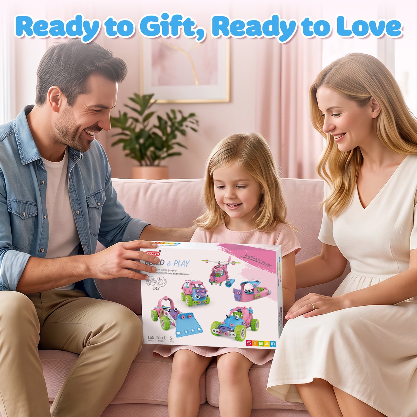 Building Blocks for Kids, STEM Toys for 3 4 5 6 7 8+ Year Old Boys Girls, Educational Construction Kits Games, Erector Set Creative Activities Games, Best Gifts for 3-8 Year Old Kids