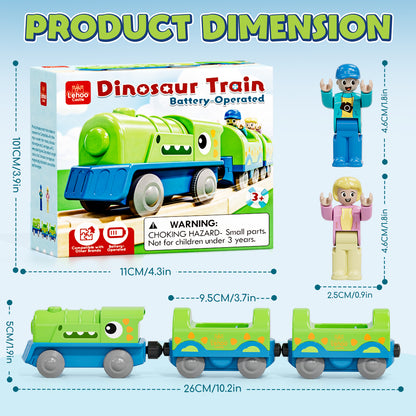 Train Set Accessories, Battery Operated Locomotive Train, Powerful Engine Train Vehicles Fit All Major Brands Track Railway System