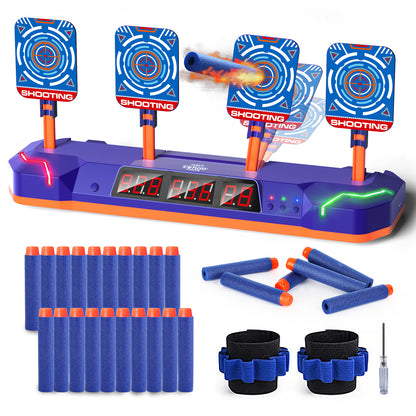 Shooting Targets for Nerf Guns, Digital Electronic Scoring Target for Kids, Auto Reset