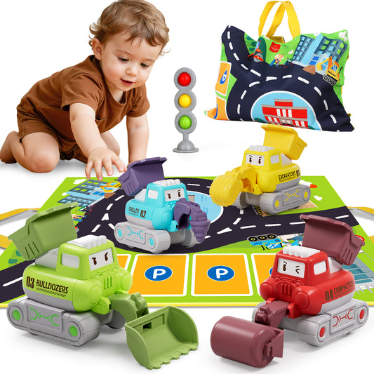 Lehoo Castle Toys for 1 2 3 Year Old Boys, Toy Cars For Toddlers, Pull Back Cars Baby Toys