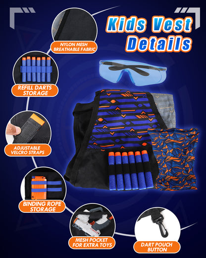 4 Electronic Digital Target, for Nerf Targets for Kids to Shoot, Shooting Targets with Auto-Reset - Blue