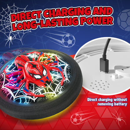 Hover Soccer Ball, Soccer Games with LED Lights, Indoor & Outdoor Sports Games Toys for Boys, Light-Up Toys Game Hover Soccer Ball for Kids 2 3 4 5 6 7 8 Year Old