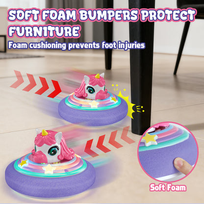 Hover Soccer Ball, Soccer Games with LED Lights, Indoor & Outdoor Sports Games Toys for Girls, Light-Up Toys Game Hover Soccer Ball for Kids 2 3 4 5 6 7 8 Year Old