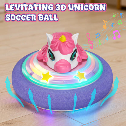 Hover Soccer Ball, Soccer Games with LED Lights, Indoor & Outdoor Sports Games Toys for Girls, Light-Up Toys Game Hover Soccer Ball for Kids 2 3 4 5 6 7 8 Year Old