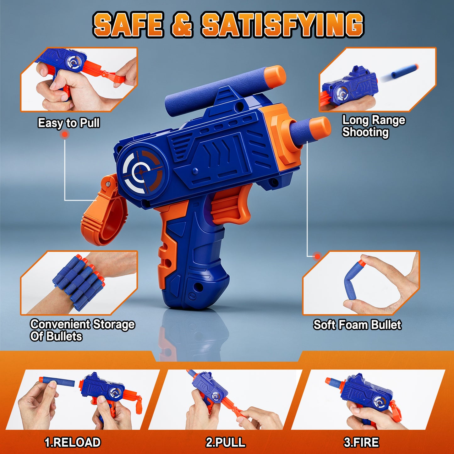 Electronic Target for Nerf Guns, Digital Auto Scoring Shooting Target with 4 Modes, Light and Sound Effect, Indoor Outdoor Shooting Game Toy for Kids Boys Girls