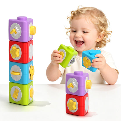 Stacking Toys for Toddlers 1-3, Montessori Baby Toys for 6+ Months, Sensory Stacking Blocks, Toddler Toys, Preschool STEM Learning Toys, Perfect Birthday Gift for Boys Girls 1 2 3 Year Old