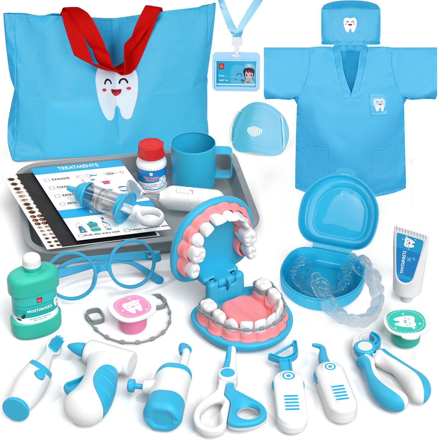 Lehoo Castle Doktersset voor Kinderen, Doktersset voor Kinderen met Medische Trolley, Cadeaus voor 3-jarigen, Medische Speelset, Rollenspelspeelgoed, Cadeaus voor 3 (Roze Lehoo Castle Doktersset voor Kinderen, Doktersset voor Kinderen met Medische Trolley, Cadeaus voor 3-jarigen, Medische Speelset, Rollenspelspeelgoed, Cadeaus voor 3 (Roze