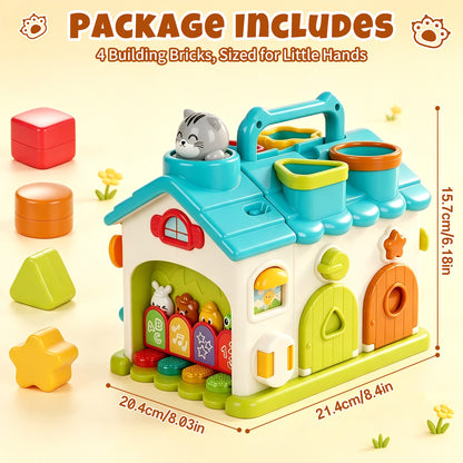 Montessori Learning Toys for 1 Year Old, Busy Board for Toddlers, Toddler Toys for Boys Girls 1 2 3 Year Old, Early Educational Preschool Toys, Development Sensory Toys, Perfect Birthday Gift