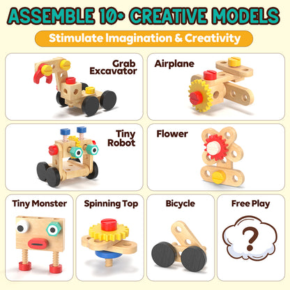 Lehoo Castle Robot Toddler Tool Set, Pretend Play Kids Toys, Toy Construction Tools for Kids Ages 3 4 5 6 7 8 Years Old