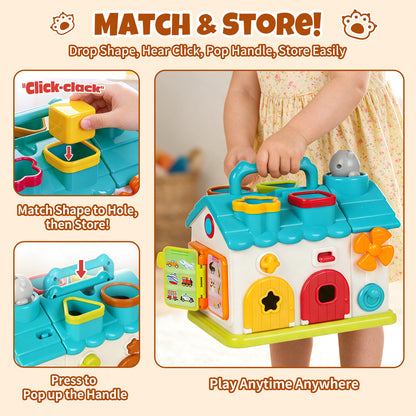 Montessori Learning Toys for 1 Year Old, Busy Board for Toddlers, Toddler Toys for Boys Girls 1 2 3 Year Old, Early Educational Preschool Toys, Development Sensory Toys, Perfect Birthday Gift