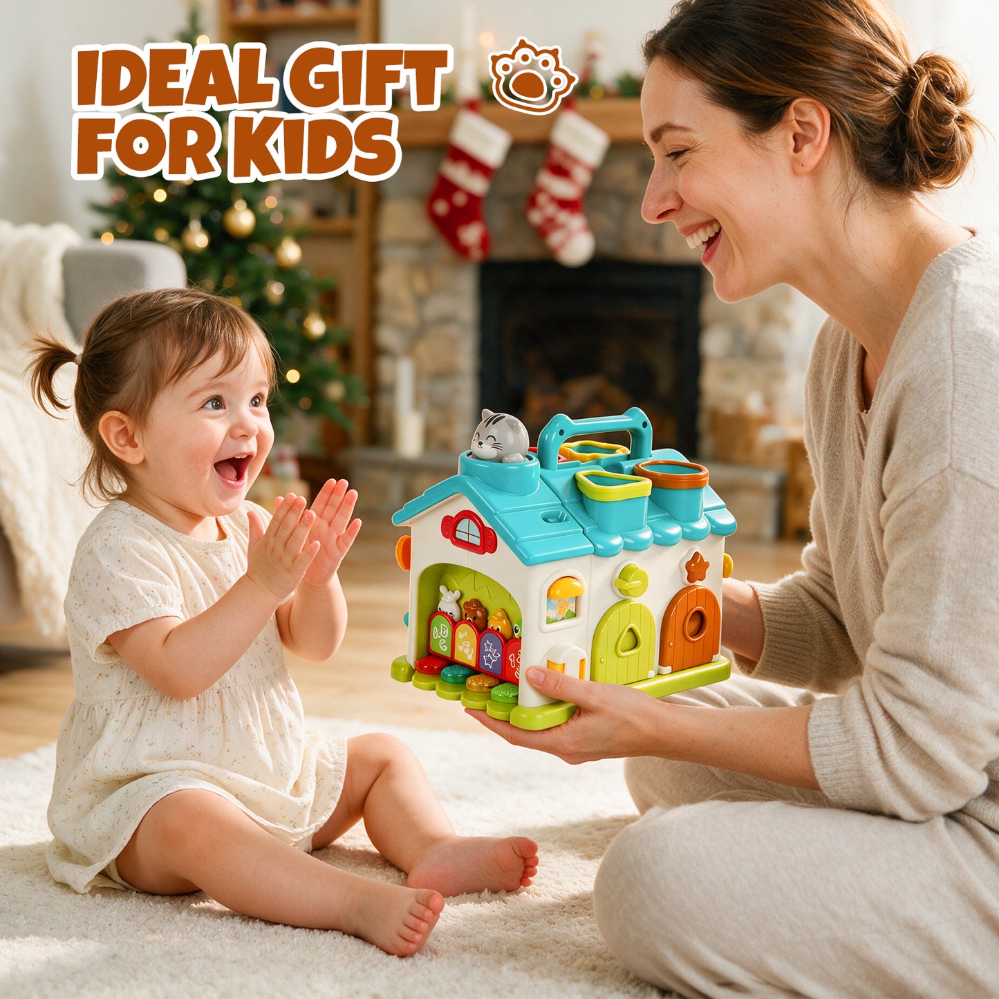Montessori Learning Toys for 1 Year Old, Busy Board for Toddlers, Toddler Toys for Boys Girls 1 2 3 Year Old, Early Educational Preschool Toys, Development Sensory Toys, Perfect Birthday Gift