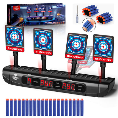 LC Digital Electronic Scoring Shooting Target for Nerf, Auto Reset