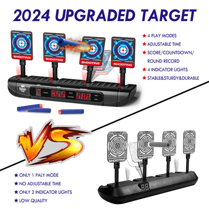 LC Digital Electronic Scoring Shooting Target for Nerf, Auto Reset