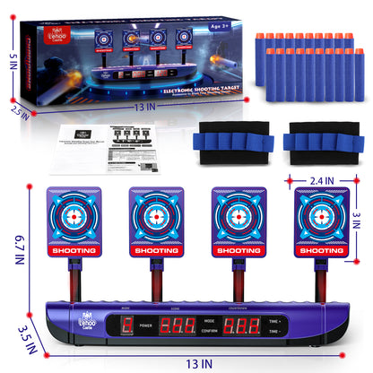 LC Digital Electronic Scoring Shooting Target for Nerf, Auto Reset