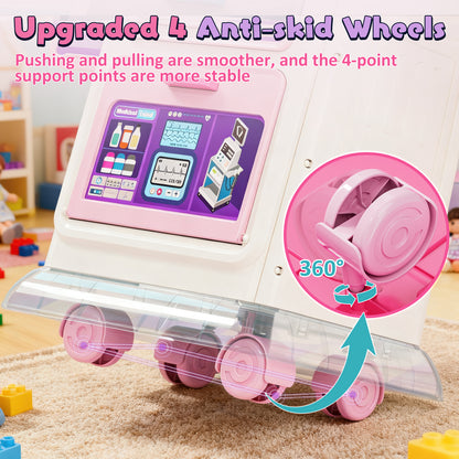 Doctor Kit for Toddlers 3-5, Pretend Play Medical Kit Toy, Toddler Medical Cart Toy with Sound & Medical Accessories for 2 3 4 5 Year Old Boys Girls, Doctor Kit Toy for Kids Birthday Gifts