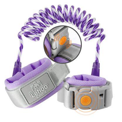 Toddler Leash, 4.9ft Kid Leash Wrist with Induction Lock, Reflective Leash for Kids, Child Leashes for Toddlers (Purple)