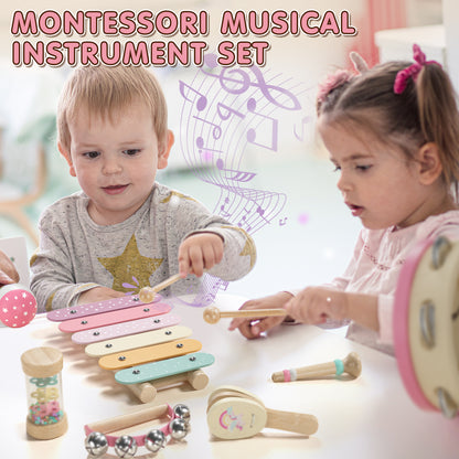 LC Montessori Toys for 1 Year Old, Musical Instruments for Kids, Dinosaur Baby Music Toys Xylophone for 12-18 Mouth, Education Gifts for Toddlers 1 2 3 Year Old Preschool Girls Boys with Storage Bag