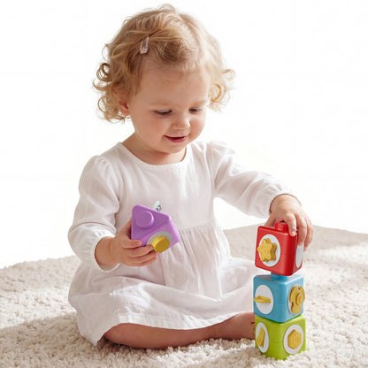 Stacking Toys for Toddlers 1-3, Montessori Baby Toys for 6+ Months, Sensory Stacking Blocks, Toddler Toys, Preschool STEM Learning Toys, Perfect Birthday Gift for Boys Girls 1 2 3 Year Old