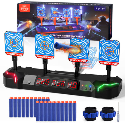 Shooting Targets for Nerf Guns, Digital Electronic Scoring Target for Kids, Auto Reset