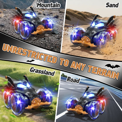 Remote Control Car, RC Cars for Kids 5 6 7 8 9 10 Year Old, 360° Ratation RC Monster Truck Toys with Cool Lights, 2.4Ghz Fast Stunt for Kids Outdoor Toys