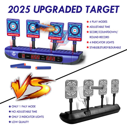 LC Digital Electronic Scoring Shooting Target for Nerf, Auto Reset