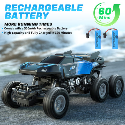 Remote Control Rc Truck, Remote Control Car, 1:16 Scale All Terrain Off-Road Monster Truck, Rc Cars with LED light & Spray Function, Toys for Boys 3 4 5 6 Years Old