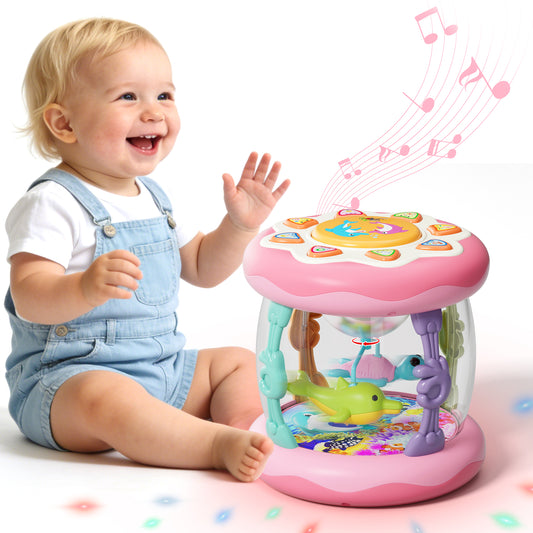 Baby Musical Toys, Toy for 1 Year Old, Baby Light Up Toys, Rotating Projector Infant Toys, Toys for Babies 6 12 Months, Christmas Birthday Gifts for Toddler