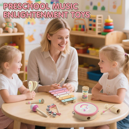 LC Montessori Toys for 1 Year Old, Musical Instruments for Kids, Dinosaur Baby Music Toys Xylophone for 12-18 Mouth, Education Gifts for Toddlers 1 2 3 Year Old Preschool Girls Boys with Storage Bag
