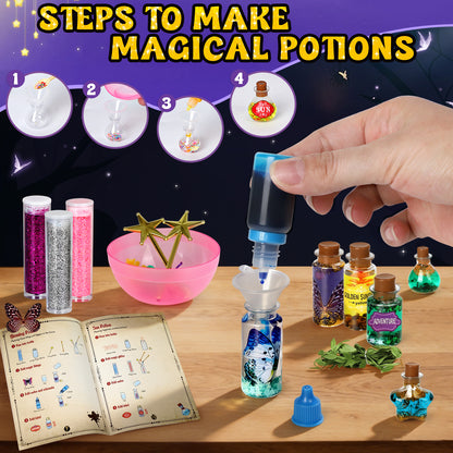 Potion Kits for Kids, Kids Potion Making Kit for 6 7 8 9 10 Year Old Girls, 22 Bottles Craft Kits Toys for Girls, Christmas Decorations Birthday Gifts for Age 6 7 8 9 10+ Year Old Girls