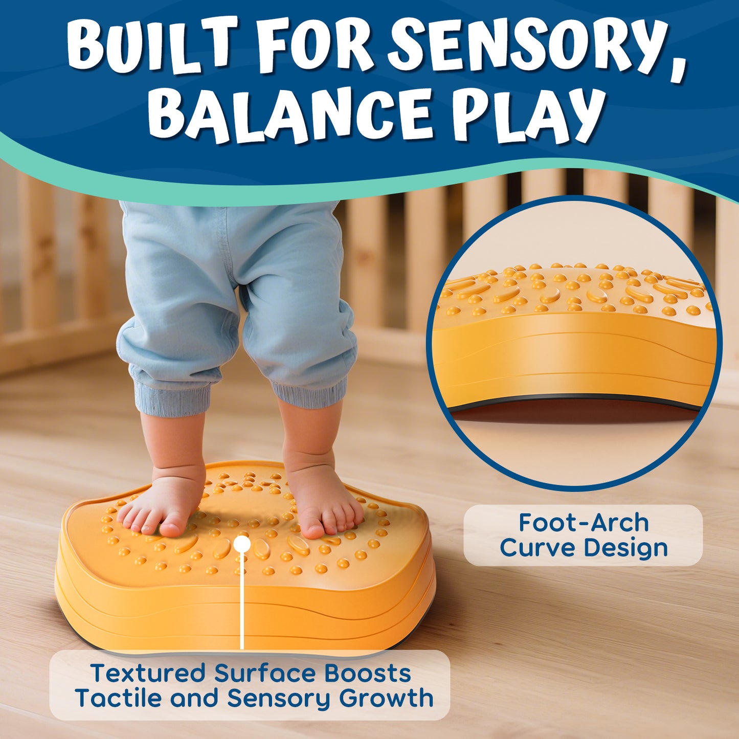 Stepping Stones for Kids, Upgraded Support Bones, 5 Pcs Non-Slip Balance Stepping Stones, Crab Shape, Up to 220 lbs, Coordination Skills Sensory Toys, Outdoor Toys for Kids Ages 4 8