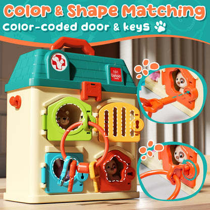 Pet Vet Toy Doctor Kit for Toddler, Pretend Play Set Vet Clinic Toys, Pet Care Playset Animal with Medical Accessories, Hospital Pretend Play Set Vet Toys for 2 3 4 5 6 Year Old Boys Girls Gift