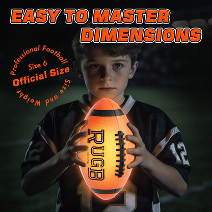 Glow in The Dark Football, Light Up Football for Kids, Outdoor Toys for Kids Ages 8 12+, Boys Outdoor Toys, Football Toys for Boys Girls Birthday Gifts