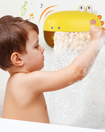 Lehoo Castle Baby Dinosaur Bath Toys, Bubble Machines with Music, Bathtub Toys with 250ML Capacity