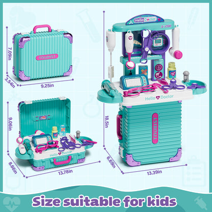 Doctor Kit for Kids, Pretend Play Medical Kit Toy, Pretend Medical Station with Accessories for 2 3 4 5 Year Old Boys Girls, Doctor Kit Toy for Kids Birthday Gifts