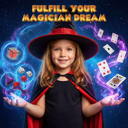 Magic Kit, Magic Set with Manual and Video Tutorials, Magic Kits for 6 7 8 9 Year Old Boys Girls, Birthday Christmas Gifts for Kids Age 6-9