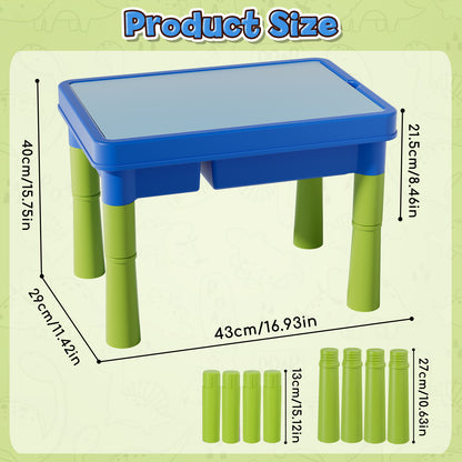 Sensory Table with Sands, Sand Table and Water Play Table Beach Toy for Kids, Indoor Outdoor Use, Sensory Toys for Toddler Age 3-5