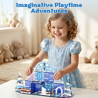 Magnetic Tiles Sets for Kids Ages 4 8 , Frozen 25PCS Magnetic Tiles, STEM Montessori Educational Toy for Boys Girls, Magnetic Construction Toys for 4-8 Year Old Kids Gifts
