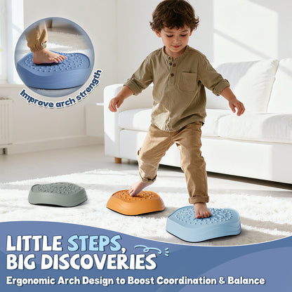 Stepping Stone for Kids, Toddler Stepping Stones with Storage Bag, 5 Pcs Non-Slip Balance Stepping Stones, Up to 220lbs, Coordination Skills Sensory Toys for Ages 2 3 4 5 Boys Girls