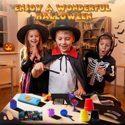 Magic Kit, Magic Set with Manual and Video Tutorials, Magic Kits for 6 7 8 9 Year Old Boys Girls, Birthday Christmas Gifts for Kids Age 6-9